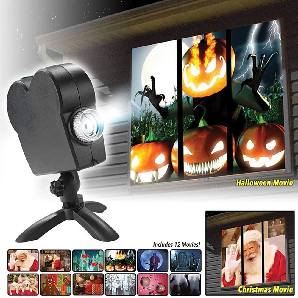Holiday Holographic Projector Lamp