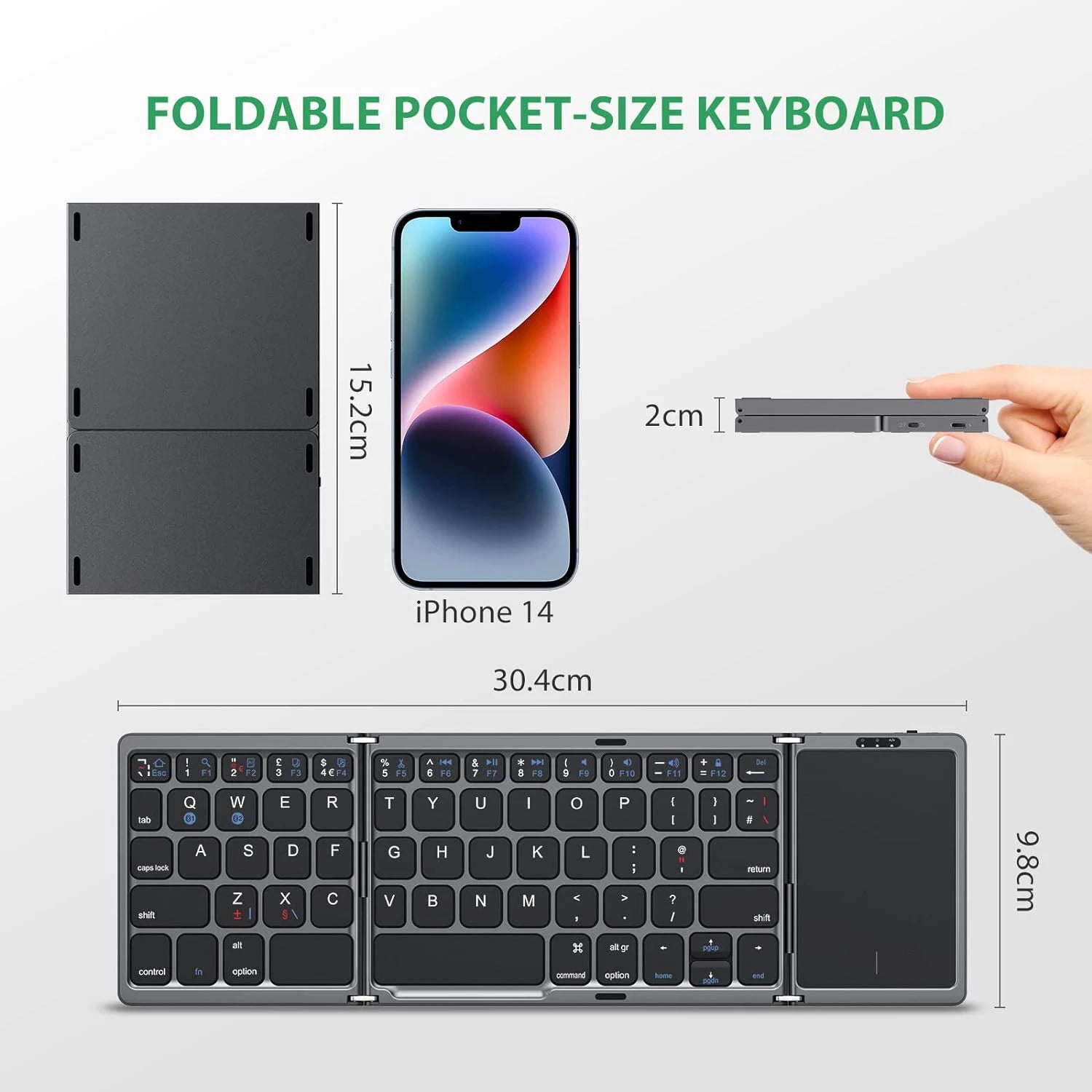 PocketFold Bluetooth Keyboard